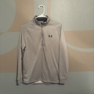 Under Armour Light Gray Quarter-Zip Pullover